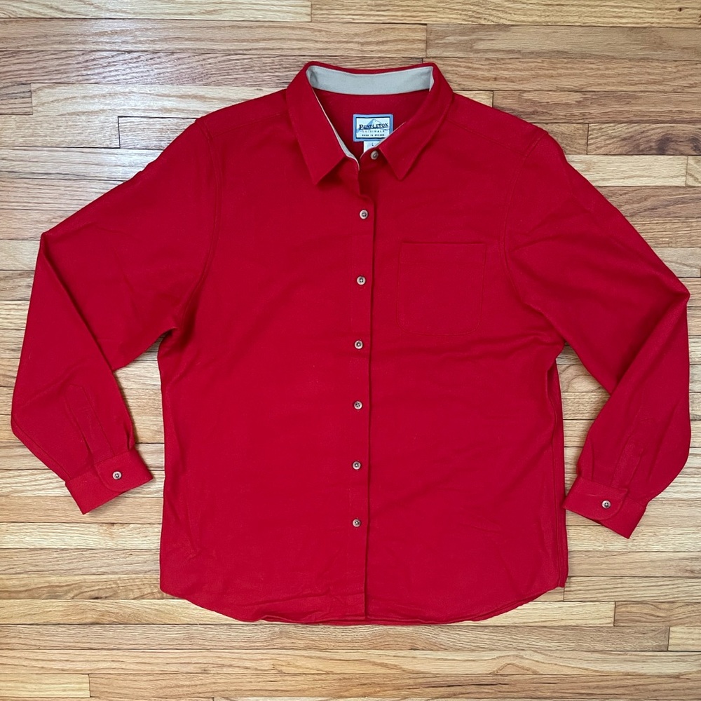 Pendleton Red Wool Buttondown - image 2